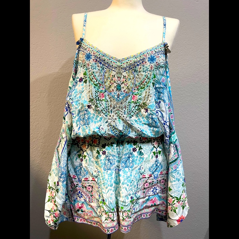 Camilla drop shoulder romper / playsuit. Size S.